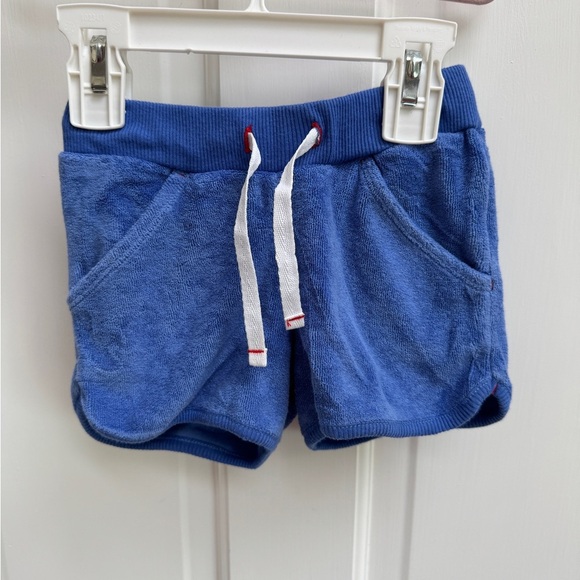 Cat & Jack 2T Girls Blue Terry Cloth Athletic Shorts with Drawstring - Picture 1 of 6
